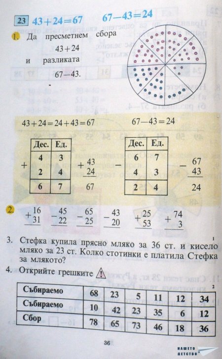 Учебник по математика за първи клас