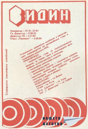 Реклами от списание Семейство и училище (1986-1989)